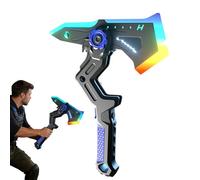 Genérico Hoja De Batalla Chispa Interestelar - ABS 43cm | Hacha Combate Transformable Juguete Sci-Fi | Espada LED Doble Modo Accesorio Disfraz Halloween Cine Teatro Cosplay Galaxia Atrezo Utilería