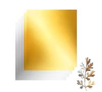 Generico Hoja de Oro | 5 Unidades de 30,5 x 30,5 cm de Doble Cara - Hojas para Repujado de Metal para Manualidades, escuelas, oficinas, Navidad, artesanía, elaboración de Metales, creación de