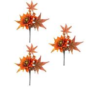 Genérico Hojas De - Hojas De, Decoraciones De, Flores | Festivo 3 Piezas De Arbustos Cerca De La Naturaleza | Para El Hogar, Chimenea, Boda, Cocina Al A