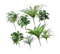 Genérico Hojas de Plantas Artificiales realistas para decoración de Porche, follajes de de Calidad, vegetación con Tallos para Mantenimiento de negación Aire Libre
