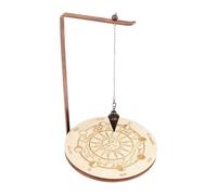 Genérico Holder,Moon Phase Display Stand with Tray | Wood Wiccan Rotating Crystal Holder for Divination, Witch Organizer for Necklace Calming Stone Rack