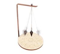 Genérico Holder Shelf,Moon Phase Display Stand with Tray - Wood Wiccan Rotating Crystal Holder for Divination, Witch Organizer for Necklace Calming Stone Rack
