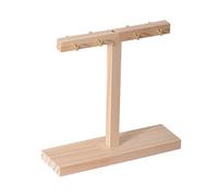 Genérico Holder - Wooden T Frame Rack, Tip Storage, Timber Sample Organizer, Manicure Practice Station, Beauty Supply Category, Natural Oak Color Stand for Countertops Salons and Bedrooms