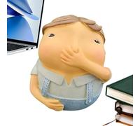 Genérico Holding Nose Bathroom Statue - Funny Resin Boy & Girl Figurine, Whimsical Weird Decor Design | Desktop Shelf Ornament For Bathroom, Office, Home, Farmhouse, Toilet Rack Decoration Use