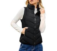 Genérico Holdretain Puffer Vest Women Cozy Without Bulk Puffer Vest Women Sleeveless Zip up Outerwear (1PCS/B,XL)