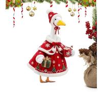 Genérico Holiday Christmas Statue Costume Dress | Porch Goose Clothes | Fits 23-inch Funny Porch Goose Outfits For Outdoor Patio Camping Ground Holiday Party Lawn Yard Garden