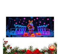 Genérico Holiday - Decorative Door Sheet for Seasonal Celebration | Bright UV-Activated 2D Display with Weather-Resistant Material & Quick Setup for Exterior Interior Front Entrance Deck