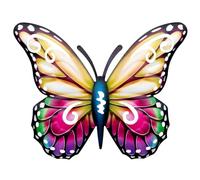 Genérico Hollo3d Butterfly Wall Decor - Maria Out Butterfly Wall Decor | Escultura animal pintada a mano
