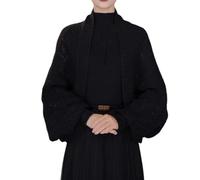 Genérico Hollow out Knitted Shawl Coat for Women Lightweight Open Front Crochet Cardigan Wrap Breathable Knit Cape Beach Cover Up