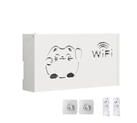 Generico Hollow Wall Mounted Storage Box For Router,WiFi Router Holder, No Drilling RouterRack For Home, Apartment, Dormitory