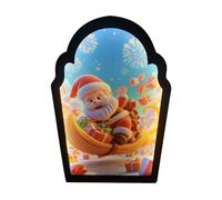 Genérico Hologram Mirror - 19.69 USB Pulgada | PP Santa Claus - Decoración innovadora Proyección Festival para la Ventana de la Oficina Perfectamente para Las Celebraciones de Navidad y Fin de año