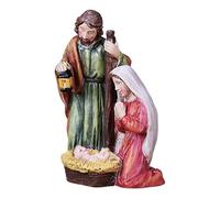 Genérico Holy Family Figurine, Resin Nativity Scene Sculpture, Holy Family Jesus Mary Joseph Religious Figurine Decoration for Housewarming, Spiritual Home Gift, Catholic Christian Christmas Decor