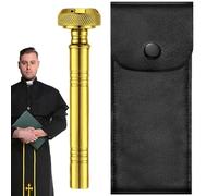 Genérico Holy Water Container, Pocket-Size Liquid Dispenser, Compact Religious Sprinkler Tool, Refillable Storage Pot with Carry Bag, Ideal for Blessing Ritual, Travel, Ceremony, Prayer Use