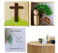 Genérico Holy Week Box, Religious Festive Bible Game, Resurrection Story Activity, Easter Decorations, 1 Set, for Basket Stuffers, Family, Church, Kids' Faith Education More