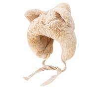 Genérico Hombre Vaquero Caliente para Mujeres, Otoño e Invierno, con orejas pequeñas y lindas, Suéter de Terciopelo, Sombrero de punto de Lana, Sombrero Lei Feng Gorro Original, blanco, Talla única