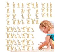 Genérico Hombres Soldados | de Soldados - 100 Figuras Antiguas Juego de Bandeja Decoraciones Pastel para Juego de Imitación