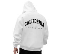 Genérico Hombres Sudaderas - Sudaderas con Capucha y Sudaderas para un Uso Casual cómodo y Elegante Ideales para Actividades diarias y Aventuras al Aire Libre (White L)