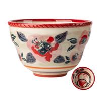 Genérico Home Ceramic Tableware Set - Vintage Ceramic Rice Bowl | Orange-Scented Design 5-Inch Rice Bowl | Elegant Hand-Painted Soup And Cereal Boŵl, Porcelain Dinnerware