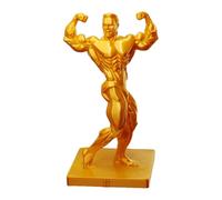 Genérico Home Decor Gold Decorative Ornament - 3D Printed Muscular Display Sculpture | Gold Figurines | For Fitness Enthusiasts Athletes Sports Fans Home Office Living Room Bedrooms