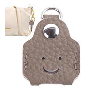 Genérico Home Key Cover, Smiling Face Anti-Theft, Leather Key Protector, Ideal For Men Homeowners Travelers Professionals Students Home Office Apartment Dorm Daily Commute Travel Shopping