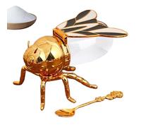 Genérico Honey Container | Decorative Honey Pots For Seasonings,Kitchen Counter Accessory, Golden Syrup Dispenser, Sugar Holder Bowl For Desserts