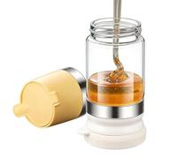 Genérico Honey Dispenser | 300ml with Handle Airtight Non Slip - No Drip Honey Dispenser Kitchen Gadgets - for Oil Coffee Tea Milk Sauce Home