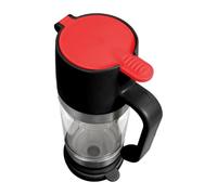 Genérico Honey Dispenser Glasses, No Drip Honeys Jar, Push Type Syrup Container, Holder Stand and Handle, Clear Glass Dispensers for Pouring, Kitchens, Breakfast Bar, Tea Table, 3.94×2.68×7.08 Inches