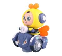 Genérico Honeybee Face Toy Car, Electric Vehicle Toy, Engaging Playtime Obstacle Detection Safe and Durable Rechargeable Convenience, Kids Vehicles for Birthday 5.59x5.31x7.87inches