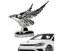 Genérico Hood Ornament - ABS 9x9x10.5cm 3.54x3.54x4.13in | 3D Car Hood Eagle Emblem, Bonnet Stand Logo Decor, Caŕ Ornament Sticker | Exterior car styling accessory for SUV truck Ħood decoration