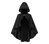 Genérico Hooded Cape Women - Soft Breathable Costume Robes | Halloween Medieval Costume Cosplay Short Capes For Stage Performance Festival Carnival Home School And Others