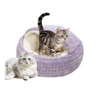 Genérico Hooded Dog Bed Comfort - Small Warming Anti Slip Nest, Pet Sleeping Cave | Calming Enclosed Animal Rest Shelter Furniture Solution for Home Dorm Apartment Bedroom Living Room