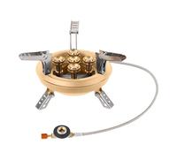 Generico Hornillo de camping portátil - Quemador de gas plegable para exteriores, diseño eficiente de consumo de combustible, resistente al fuego, fácil de transportar