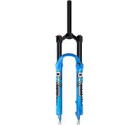 Genérico Horquilla De Suspensión For Bicicleta Montaña Air Fork 26/27.5/29, 120 Mm Recorrido, Rebote Ajustable, Ultraligera, Color Azul, Freno Disco Delantero, Cierre Rápido 9x100(A,27.5in)