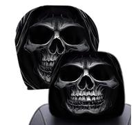 Genérico Horror Headrest Cover 2 Pack 28cm Halloween Car Seat Protector