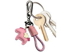 Genérico Horse Bag Charm - 6x5cm Leather Horse Keychain | PU Leather Bags Charms Pendant | Alloy Rope Purse Charm Accessory | Backpack Bag Decoration Keyring For Women Men