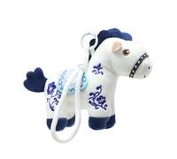 Genérico Horse Bag Charm, Soft Plush Hand-Stitched Accessory, 13x12cm 2026 Year of The Horses Ornament | Gift for Family Friends Colleagues Birthday Festival Home Travel New Years Bedroom Decor