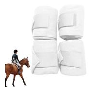 Genérico Horse Bandages For Legs - Cotton 250x12x0.3cm | 4 Pieces Horse Front Legs Wraps Guard | Protective Bandaging For Tendon Support, Riding, Training, Outdoor Equestrian Activities