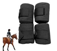Genérico Horse Bandages For Legs - Cotton 250x12x0.3cm | 4 Pieces Horse Front Legs Wraps Guard | Protective Bandaging For Tendon Support, Riding, Training, Outdoor Equestrian Activities