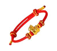 Genérico Horse Charm Bracelet - Red Thread for Girls | Adjustable Knot with Festival Design, New Year Jewelry, Handmade Accessory for Boys Girls Birthday Datings