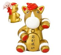 Genérico Horse Coin Bank - Year of The Horse Piggy Bank, Animal Shaped Savings Jar for Kids and Adults | Good Luck Money Banks for Home Decor, Bookshelf, Bedside Table, Dorm Room