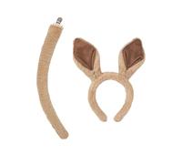 Genérico Horse Ears - Horse Role Play Headgear Set, Kids Horsee Tail Party Headwear Set, 2026 New Year Realistic Cosplay Costume for Holiday Photoshoot New Year Party Performance Kids Teens Adults