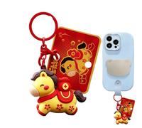 Genérico Horse Keychain - 2026 Chinese New Year Pendant, Horse Key Chain | Bag Charms For Women Men Kids Adults Teens Backpack Souvenir Office School Classroom Birthday