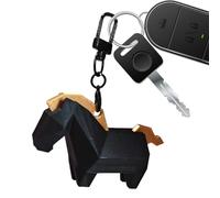 Genérico Horse Keychains Women, Geometric Collectible Pendant, Year of the Funny Keychain, Cute and Accessory for Graduation Holiday Travel Kid Adults Birthday Gift, Negro , Se référer au descriptif