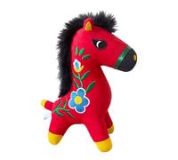 Genérico Horse Mascot Plush - Comfortable Traditional Cute Doll, 23cm Lucky Horse Plush Toy for Family, Colleagues, Birthday, Festival, Home, Travel, New Year, Bedroom, and Living Room Display