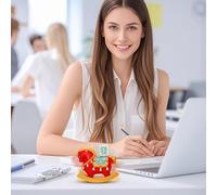 Genérico Horse New Year Statue - Festive Lunar Celebration Figurine for Home Display | Artistic Symbol for Prosperity, Cultural Décor for Holiday Setup Designed to Enhance 2.87x1.18x1.37in