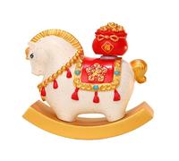 Genérico Horse New Year Statue - Festive Lunar Celebration Figurine for Home Display | Artistic Symbol for Prosperity, Cultural Décor for Holiday Setup Designed to Enhance 2.87x1.18x1.37in