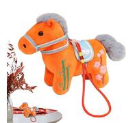 Genérico Horse Plush - 2026 Collectible Ornament, 13x7x12cm Cuddly Stuffed Animal for Chinese New Year, Soft Toy with Fabric, Home Accessory, Plush Figure for Living Room, Nursery and Travel