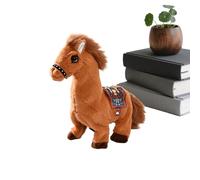 Genérico Horse Plush, Engaging Doll Interactive Electric Figurines, Precision Motor Technology Horse Plush Pillow - Pocket-Sized For Children Toddler Kids Girls Riding Farm Baby Party