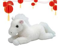 Genérico Horse Plush Toy - 16.5 Inch Soft Realistic Animal, Standing Doll For Spring Festival, Cotton Filled Durrable Qualiity Fabric, 42cm Tall Home Decoration - For Sofa Bed & Living Room