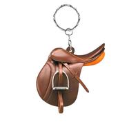 Genérico Horse Saddle Ornament - Horse Saddles Car Ornament - Flat Acrylic Horsee Lover Saddles Cowboy Cowgirl For Car Rear View Mirror Accessories Cars